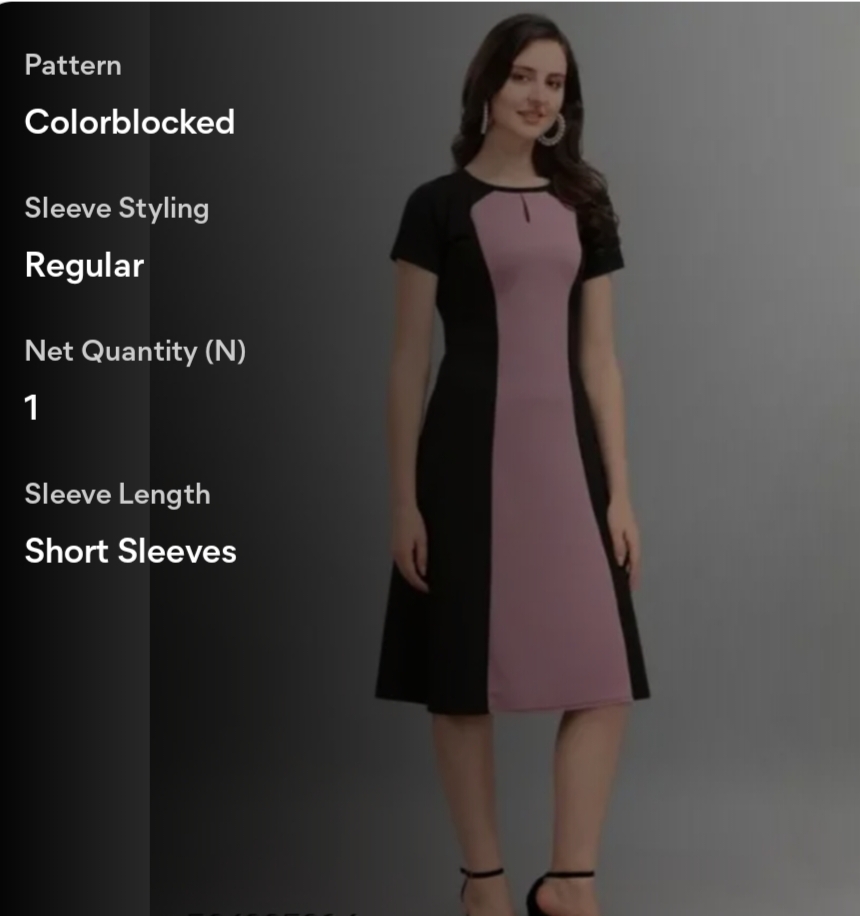 Stylish Women Knee length Dress