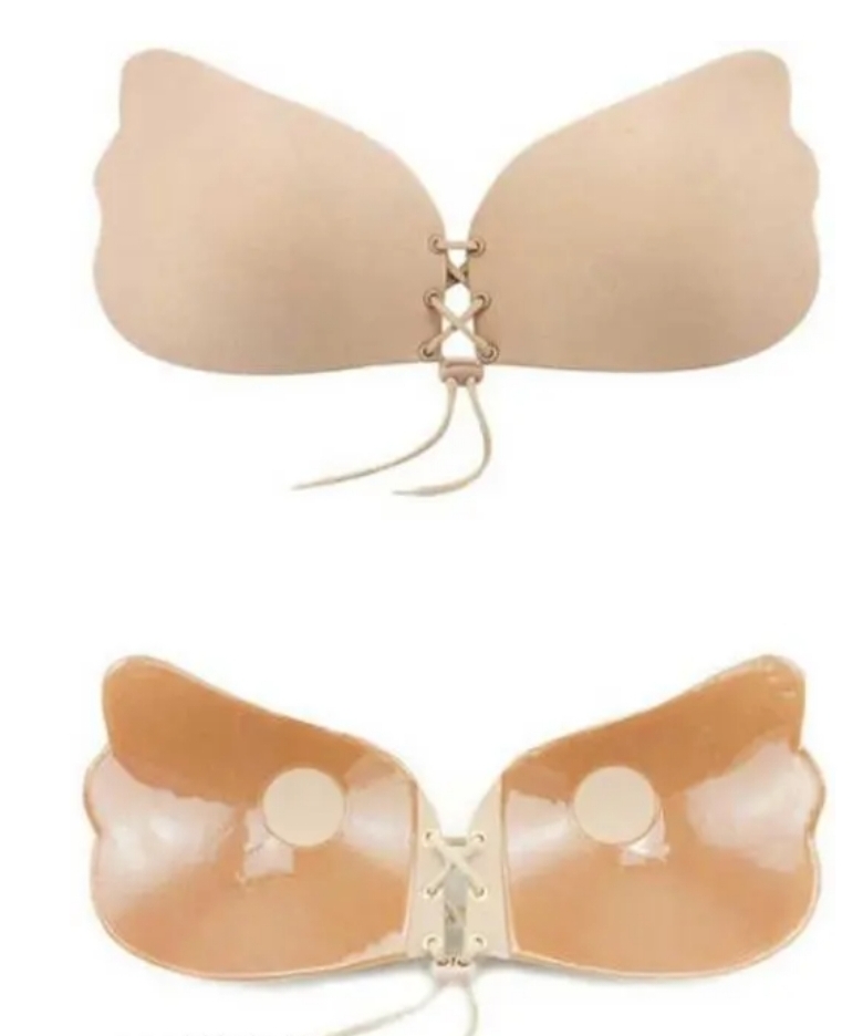 ANKUDI Mordern Trending Body  Wishlist  Share  Fit Silicone Wired Invisible Push-Up silicon bra for women padded bra for women Silicone Wired Stick-on Bra Women's Invisible Push-Up Sticky Bra Silicone