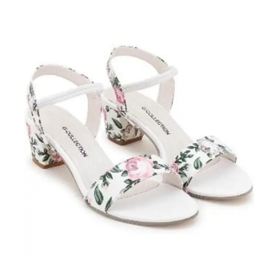 HAMZA Printed Block Heel Sandal For Women