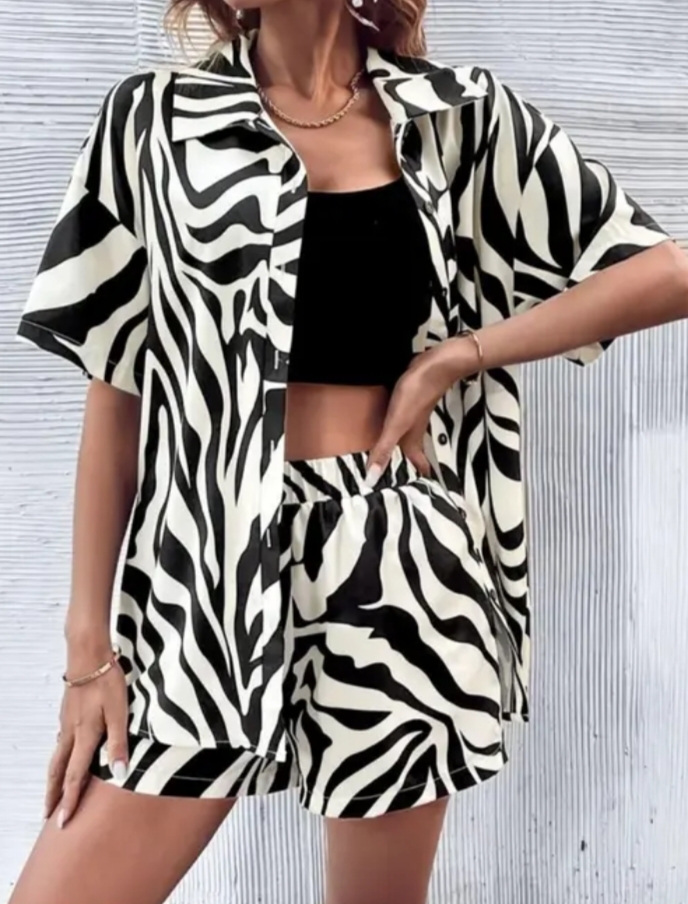 Fancy Elegant Women Top & Bottom Sets